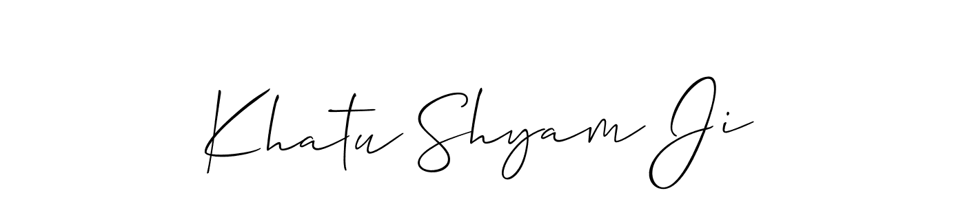 Best and Professional Signature Style for Khatu Shyam Ji. Allison_Script Best Signature Style Collection. Khatu Shyam Ji signature style 2 images and pictures png