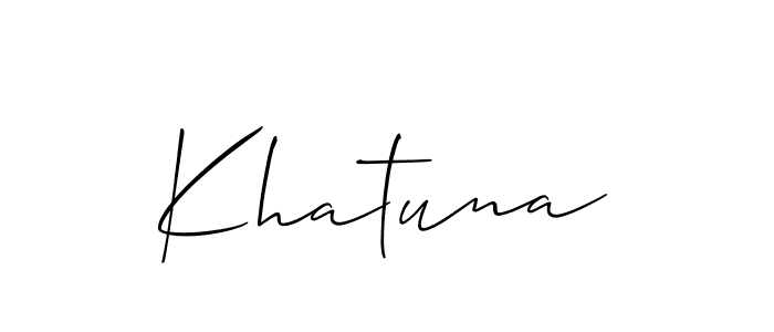 How to Draw Khatuna signature style? Allison_Script is a latest design signature styles for name Khatuna. Khatuna signature style 2 images and pictures png