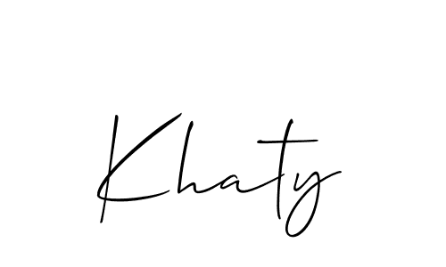 Check out images of Autograph of Khaty name. Actor Khaty Signature Style. Allison_Script is a professional sign style online. Khaty signature style 2 images and pictures png