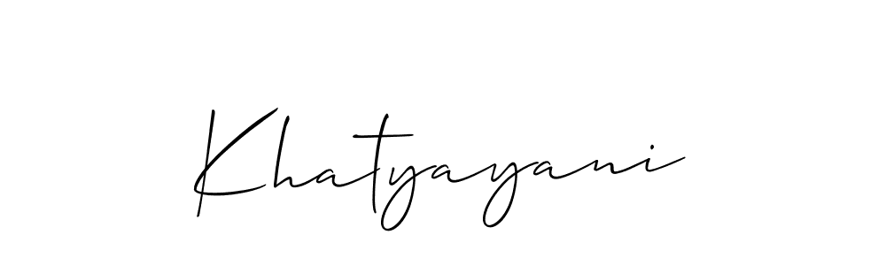 This is the best signature style for the Khatyayani name. Also you like these signature font (Allison_Script). Mix name signature. Khatyayani signature style 2 images and pictures png