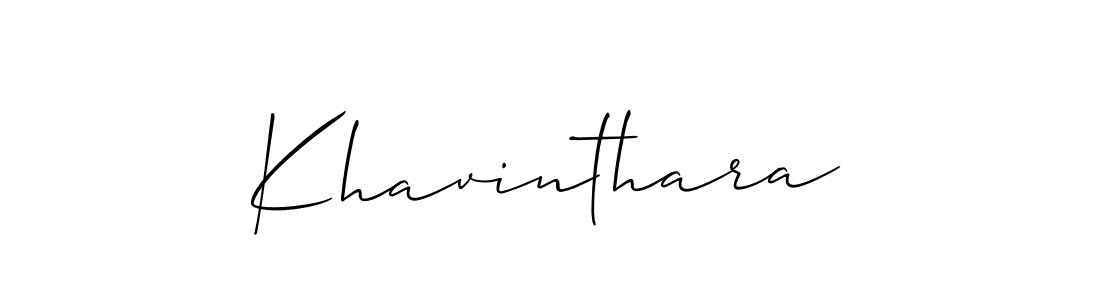 Make a beautiful signature design for name Khavinthara. With this signature (Allison_Script) style, you can create a handwritten signature for free. Khavinthara signature style 2 images and pictures png