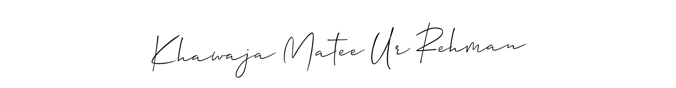 Best and Professional Signature Style for Khawaja Matee Ur Rehman. Allison_Script Best Signature Style Collection. Khawaja Matee Ur Rehman signature style 2 images and pictures png