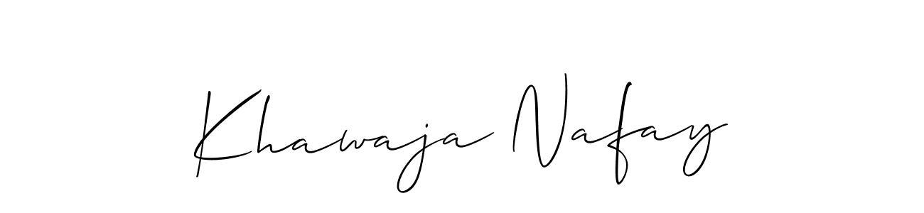 Here are the top 10 professional signature styles for the name Khawaja Nafay. These are the best autograph styles you can use for your name. Khawaja Nafay signature style 2 images and pictures png
