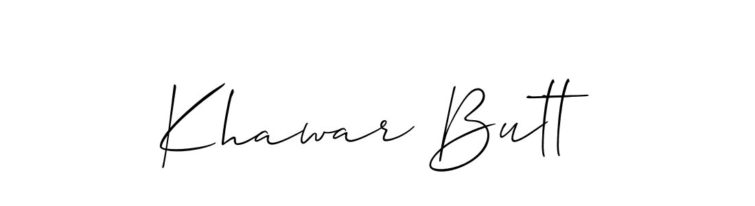 Best and Professional Signature Style for Khawar Butt. Allison_Script Best Signature Style Collection. Khawar Butt signature style 2 images and pictures png