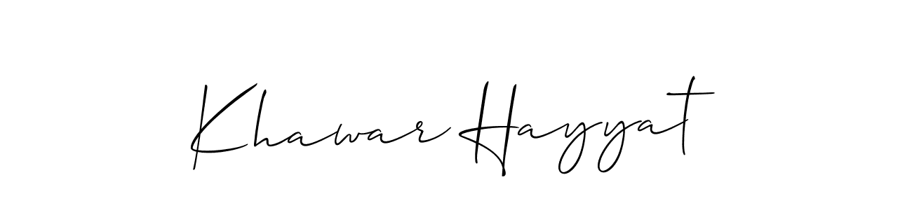 See photos of Khawar Hayyat official signature by Spectra . Check more albums & portfolios. Read reviews & check more about Allison_Script font. Khawar Hayyat signature style 2 images and pictures png