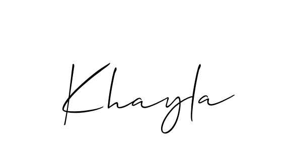 Similarly Allison_Script is the best handwritten signature design. Signature creator online .You can use it as an online autograph creator for name Khayla. Khayla signature style 2 images and pictures png