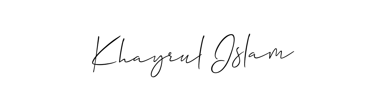 This is the best signature style for the Khayrul Islam name. Also you like these signature font (Allison_Script). Mix name signature. Khayrul Islam signature style 2 images and pictures png