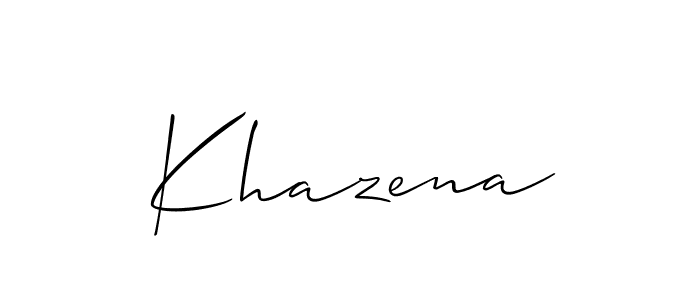 Make a beautiful signature design for name Khazena. Use this online signature maker to create a handwritten signature for free. Khazena signature style 2 images and pictures png
