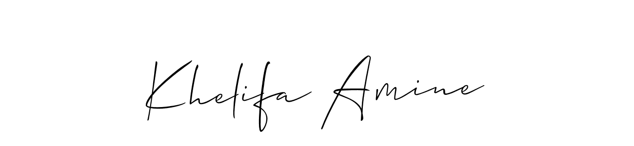 You can use this online signature creator to create a handwritten signature for the name Khelifa Amine. This is the best online autograph maker. Khelifa Amine signature style 2 images and pictures png