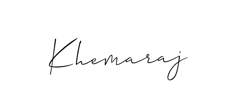 Make a short Khemaraj signature style. Manage your documents anywhere anytime using Allison_Script. Create and add eSignatures, submit forms, share and send files easily. Khemaraj signature style 2 images and pictures png