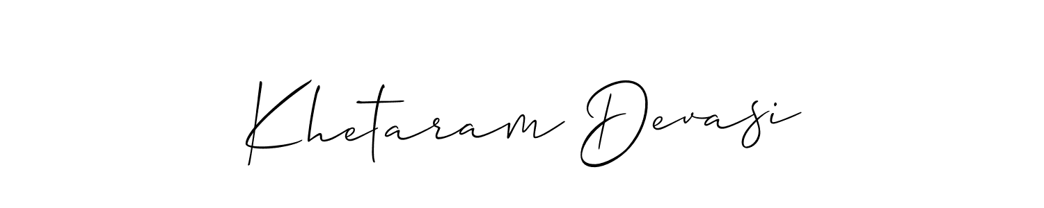 Make a beautiful signature design for name Khetaram Devasi. Use this online signature maker to create a handwritten signature for free. Khetaram Devasi signature style 2 images and pictures png