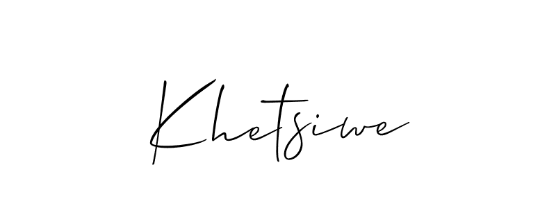 Once you've used our free online signature maker to create your best signature Allison_Script style, it's time to enjoy all of the benefits that Khetsiwe name signing documents. Khetsiwe signature style 2 images and pictures png