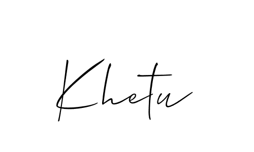 Khetu stylish signature style. Best Handwritten Sign (Allison_Script) for my name. Handwritten Signature Collection Ideas for my name Khetu. Khetu signature style 2 images and pictures png