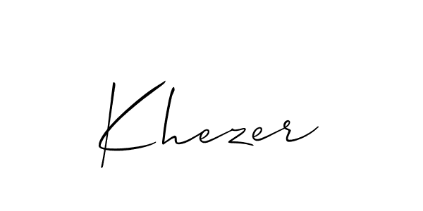 Once you've used our free online signature maker to create your best signature Allison_Script style, it's time to enjoy all of the benefits that Khezer name signing documents. Khezer signature style 2 images and pictures png