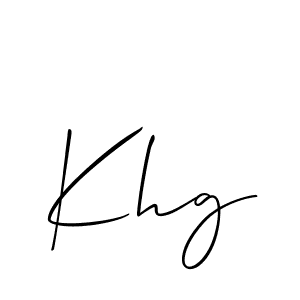 Best and Professional Signature Style for Khg. Allison_Script Best Signature Style Collection. Khg signature style 2 images and pictures png