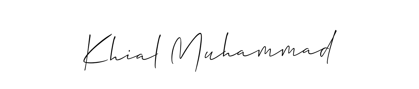 Make a beautiful signature design for name Khial Muhammad. Use this online signature maker to create a handwritten signature for free. Khial Muhammad signature style 2 images and pictures png