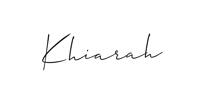 Khiarah stylish signature style. Best Handwritten Sign (Allison_Script) for my name. Handwritten Signature Collection Ideas for my name Khiarah. Khiarah signature style 2 images and pictures png
