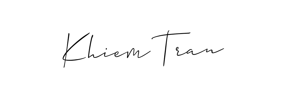 Make a beautiful signature design for name Khiem Tran. Use this online signature maker to create a handwritten signature for free. Khiem Tran signature style 2 images and pictures png