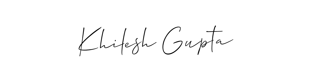 Make a beautiful signature design for name Khilesh Gupta. Use this online signature maker to create a handwritten signature for free. Khilesh Gupta signature style 2 images and pictures png