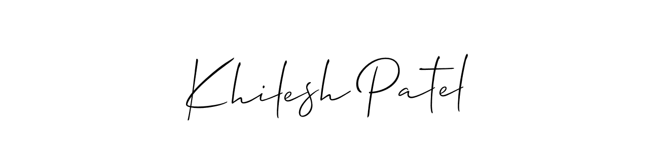 Here are the top 10 professional signature styles for the name Khilesh Patel. These are the best autograph styles you can use for your name. Khilesh Patel signature style 2 images and pictures png