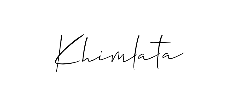 This is the best signature style for the Khimlata name. Also you like these signature font (Allison_Script). Mix name signature. Khimlata signature style 2 images and pictures png