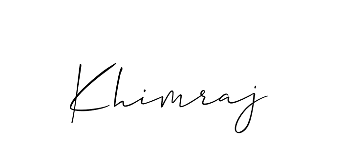 How to Draw Khimraj signature style? Allison_Script is a latest design signature styles for name Khimraj. Khimraj signature style 2 images and pictures png