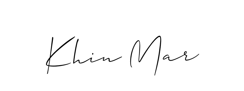 Make a beautiful signature design for name Khin Mar. Use this online signature maker to create a handwritten signature for free. Khin Mar signature style 2 images and pictures png