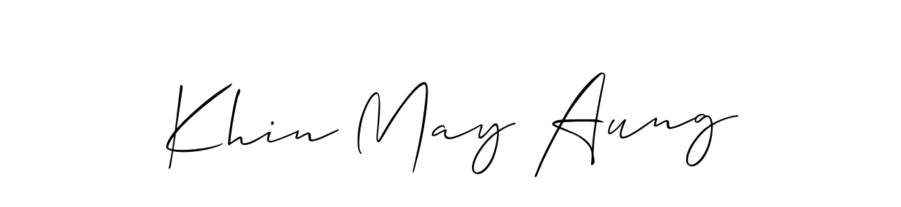 Best and Professional Signature Style for Khin May Aung. Allison_Script Best Signature Style Collection. Khin May Aung signature style 2 images and pictures png