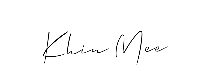 Also we have Khin Mee name is the best signature style. Create professional handwritten signature collection using Allison_Script autograph style. Khin Mee signature style 2 images and pictures png