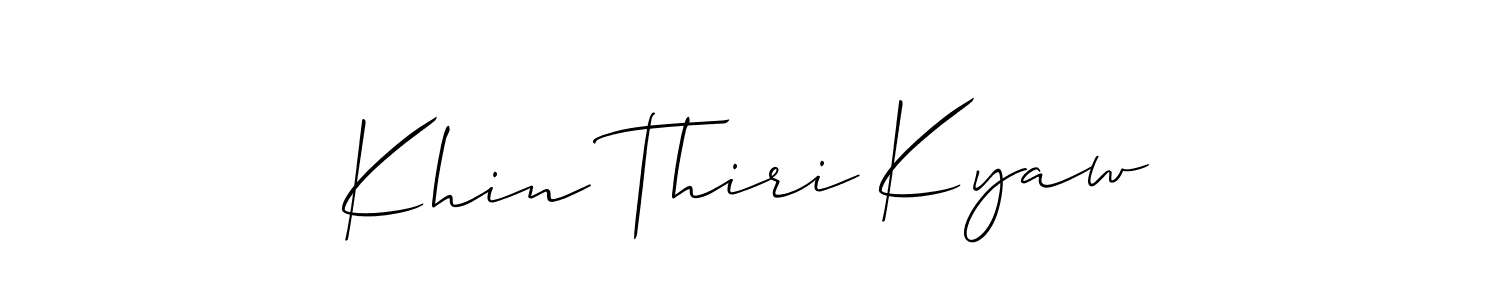 Make a beautiful signature design for name Khin Thiri Kyaw. Use this online signature maker to create a handwritten signature for free. Khin Thiri Kyaw signature style 2 images and pictures png