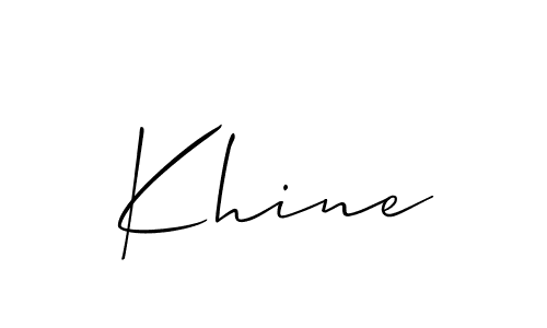 Make a short Khine signature style. Manage your documents anywhere anytime using Allison_Script. Create and add eSignatures, submit forms, share and send files easily. Khine signature style 2 images and pictures png
