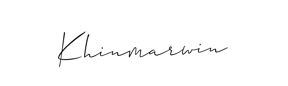 if you are searching for the best signature style for your name Khinmarwin. so please give up your signature search. here we have designed multiple signature styles  using Allison_Script. Khinmarwin signature style 2 images and pictures png