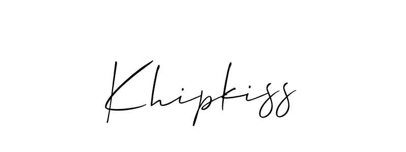 It looks lik you need a new signature style for name Khipkiss. Design unique handwritten (Allison_Script) signature with our free signature maker in just a few clicks. Khipkiss signature style 2 images and pictures png