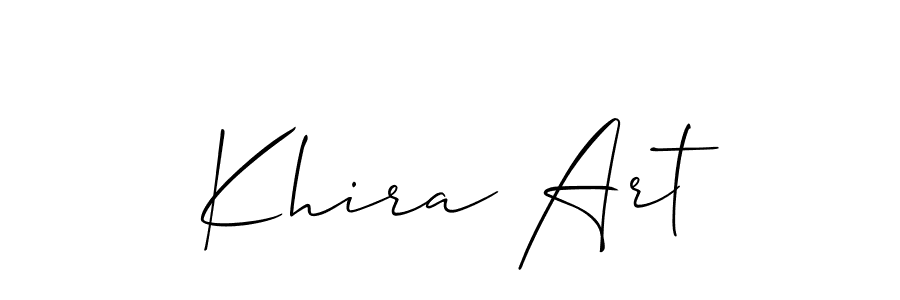 Make a short Khira Art signature style. Manage your documents anywhere anytime using Allison_Script. Create and add eSignatures, submit forms, share and send files easily. Khira Art signature style 2 images and pictures png