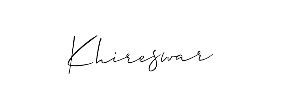 Best and Professional Signature Style for Khireswar. Allison_Script Best Signature Style Collection. Khireswar signature style 2 images and pictures png