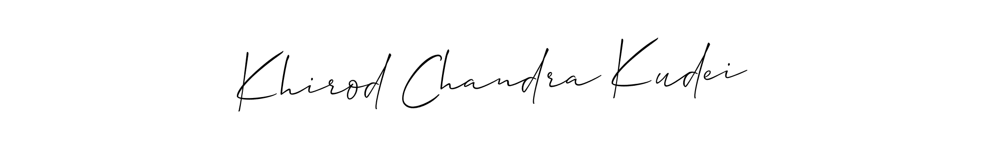 Khirod Chandra Kudei stylish signature style. Best Handwritten Sign (Allison_Script) for my name. Handwritten Signature Collection Ideas for my name Khirod Chandra Kudei. Khirod Chandra Kudei signature style 2 images and pictures png