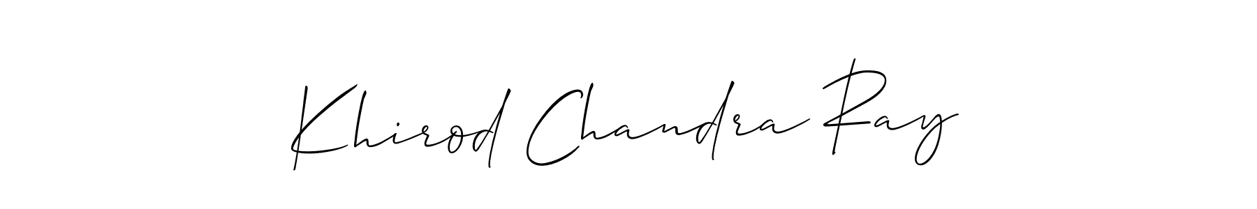 Khirod Chandra Ray stylish signature style. Best Handwritten Sign (Allison_Script) for my name. Handwritten Signature Collection Ideas for my name Khirod Chandra Ray. Khirod Chandra Ray signature style 2 images and pictures png