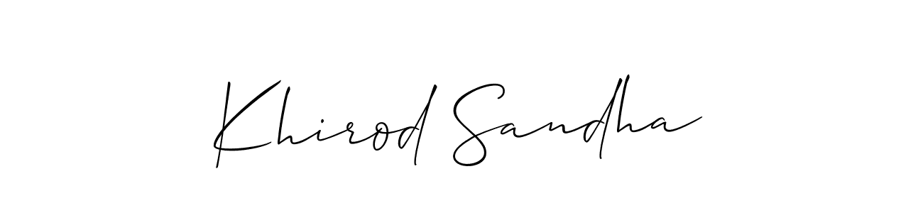 Best and Professional Signature Style for Khirod Sandha. Allison_Script Best Signature Style Collection. Khirod Sandha signature style 2 images and pictures png