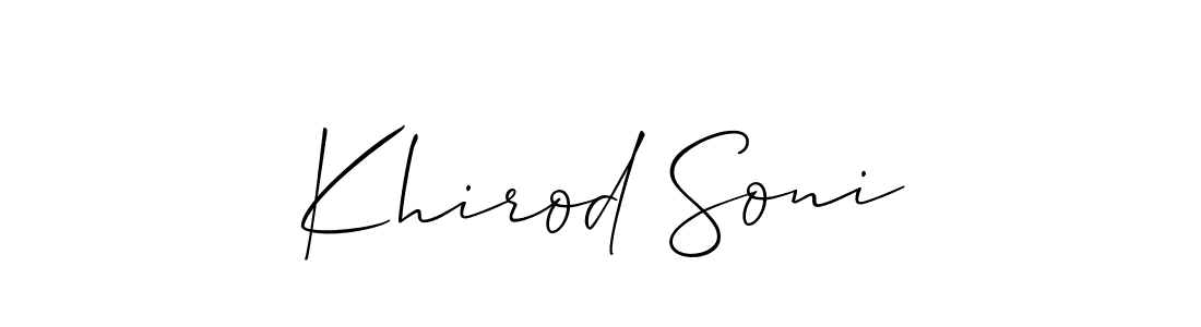 if you are searching for the best signature style for your name Khirod Soni. so please give up your signature search. here we have designed multiple signature styles  using Allison_Script. Khirod Soni signature style 2 images and pictures png