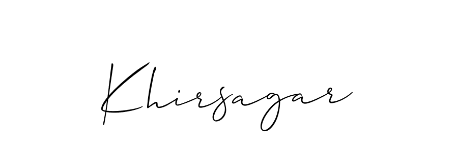 Similarly Allison_Script is the best handwritten signature design. Signature creator online .You can use it as an online autograph creator for name Khirsagar. Khirsagar signature style 2 images and pictures png