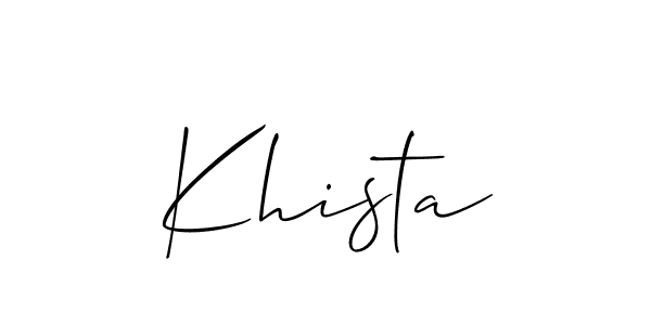 Also You can easily find your signature by using the search form. We will create Khista name handwritten signature images for you free of cost using Allison_Script sign style. Khista signature style 2 images and pictures png