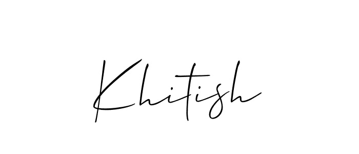 Once you've used our free online signature maker to create your best signature Allison_Script style, it's time to enjoy all of the benefits that Khitish name signing documents. Khitish signature style 2 images and pictures png