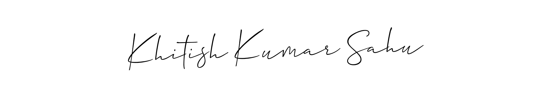 Make a short Khitish Kumar Sahu signature style. Manage your documents anywhere anytime using Allison_Script. Create and add eSignatures, submit forms, share and send files easily. Khitish Kumar Sahu signature style 2 images and pictures png