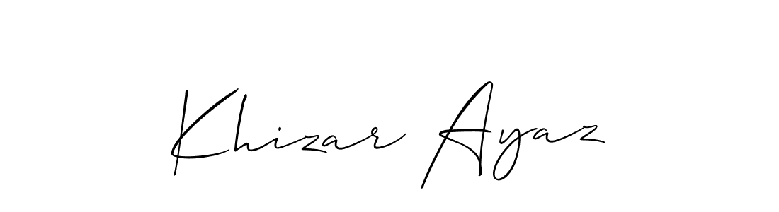 Once you've used our free online signature maker to create your best signature Allison_Script style, it's time to enjoy all of the benefits that Khizar Ayaz name signing documents. Khizar Ayaz signature style 2 images and pictures png