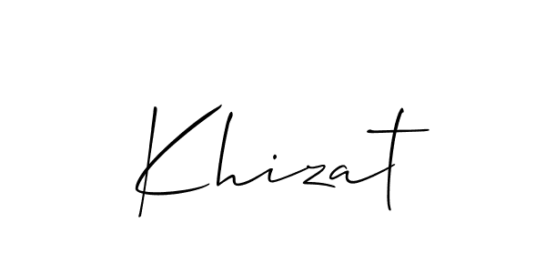 It looks lik you need a new signature style for name Khizat. Design unique handwritten (Allison_Script) signature with our free signature maker in just a few clicks. Khizat signature style 2 images and pictures png