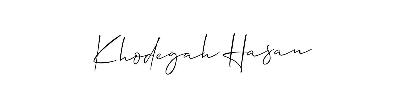 Best and Professional Signature Style for Khodegah Hasan. Allison_Script Best Signature Style Collection. Khodegah Hasan signature style 2 images and pictures png