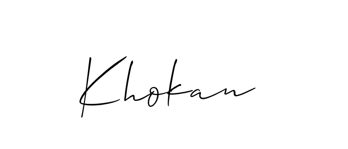 See photos of Khokan  official signature by Spectra . Check more albums & portfolios. Read reviews & check more about Allison_Script font. Khokan  signature style 2 images and pictures png