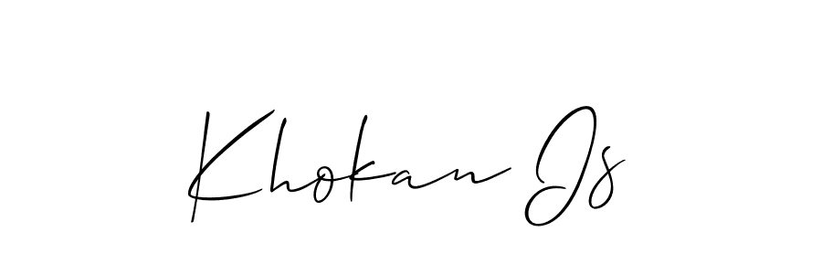 Here are the top 10 professional signature styles for the name Khokan Is. These are the best autograph styles you can use for your name. Khokan Is signature style 2 images and pictures png