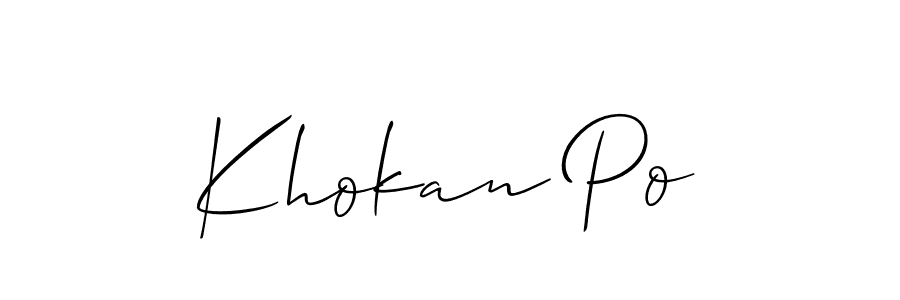 Check out images of Autograph of Khokan Po name. Actor Khokan Po Signature Style. Allison_Script is a professional sign style online. Khokan Po signature style 2 images and pictures png