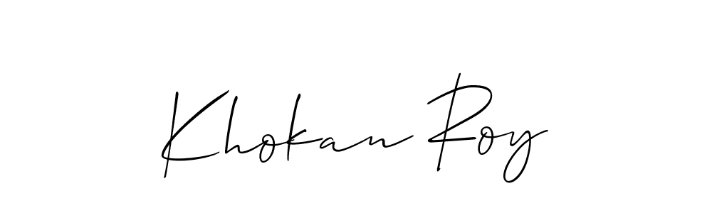 Here are the top 10 professional signature styles for the name Khokan Roy. These are the best autograph styles you can use for your name. Khokan Roy signature style 2 images and pictures png